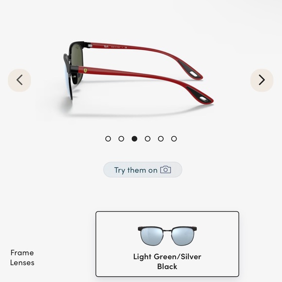 Ray Bans Mirror Silver Lens Sun glasses RB3698M Scuderia Ferrari Collection - Picture 4 of 6